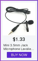 Мини 3,5 мм Jack микрофон-петличка зажим для галстука микрофоны Microfono Mic говоря речи лекции 1,5 м длинный кабель iphone