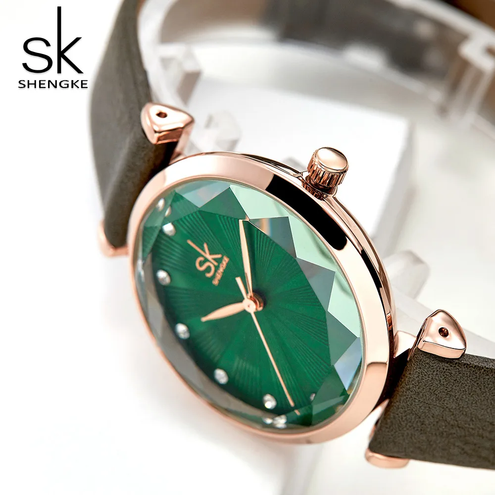 Часы наручные SHENGKE SK женские кварцевые брендовые роскошные повседневные