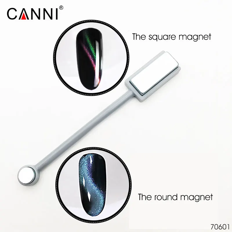 CANNI 3D Cat Eyes Gel Varnish 6 Magic Colors Metal Chameleon Color Change Fast Dry UV LED 3D Magnet