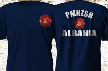 

New Albania Pmnzsh Fire Department Firefighter Navy 2019 Men T Shirt Fashion Funny Clothing Short Sleeve Casual Men Tees
