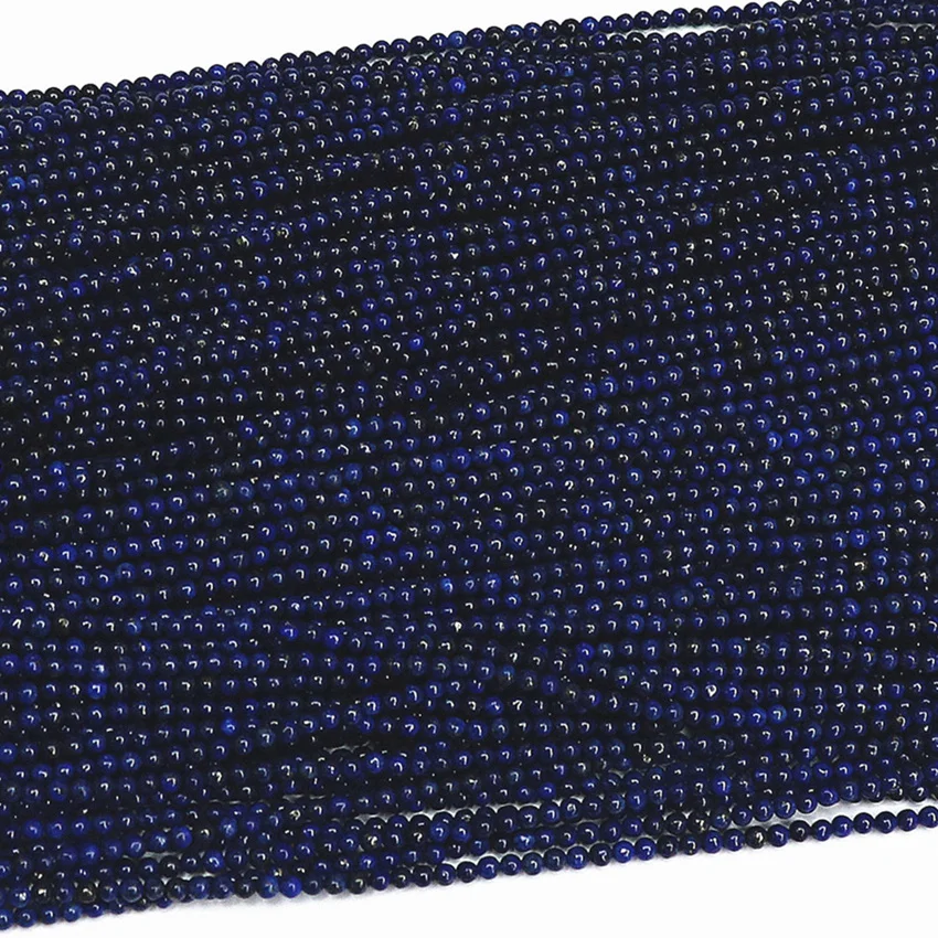 High grade natural lapis lazuli jasper 2mm 3mm round spacers accessories beads fashion women diy jewelry loose beads 15inch B440