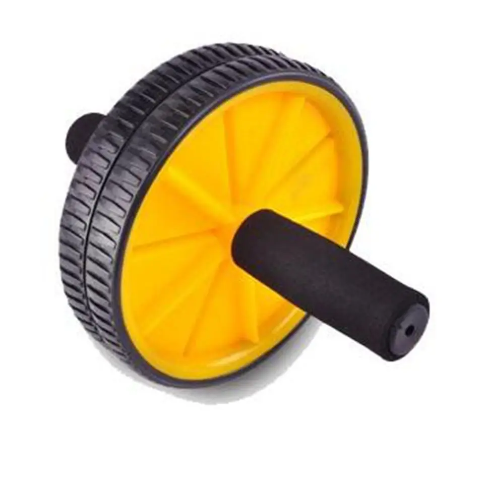 

High quality!New Dual Abdominal Ab Roller Wheel With Mat for Gym Abdominal Exerciser Fitness Equipment,Free shipping