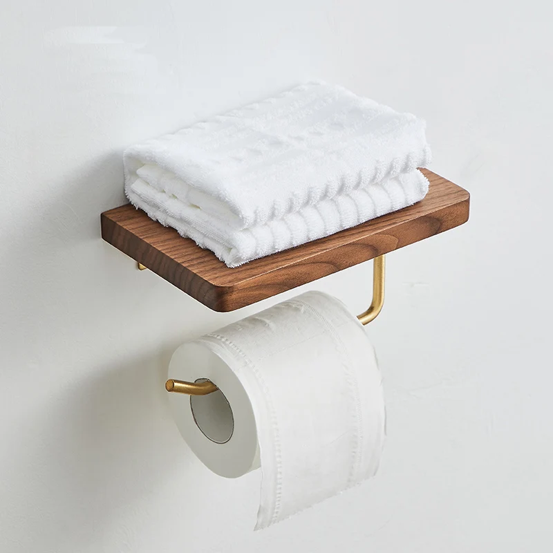 Держатель для туалетной бумаги для ванной комнаты черный орех держатель для рулона держатель для салфеток из нержавеющей стали держатель для кухонных бумажных полотенец