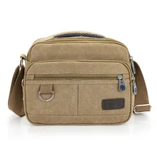 Neue Männer Taschen Messenger-leger Multifunktions Kleine Reisetaschen Leinwand Schulter Crossbody Taschen Schwarz Großhandel