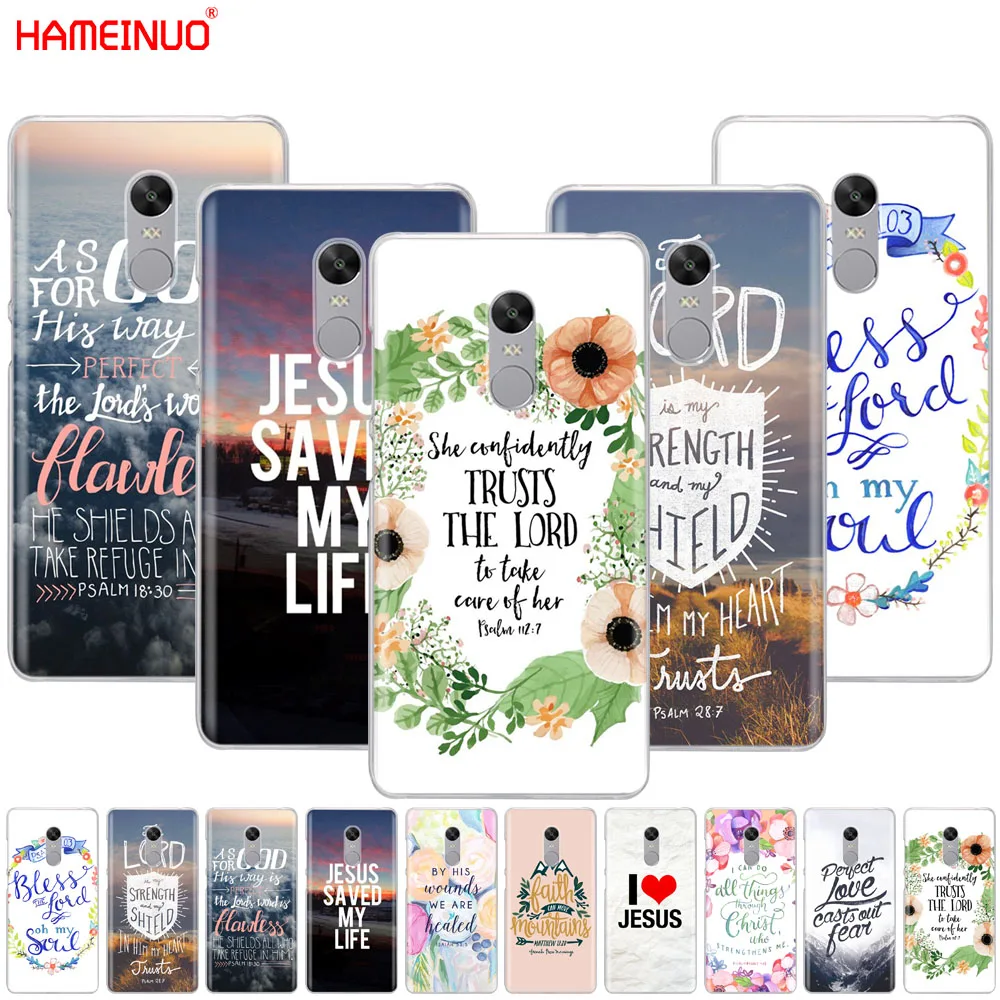 

HAMEINUO Bible verse Philippians Jesus Cover phone Case for Xiaomi redmi 5 4 1 1s 2 3 3s pro PLUS redmi note 4 4X 4A 5A