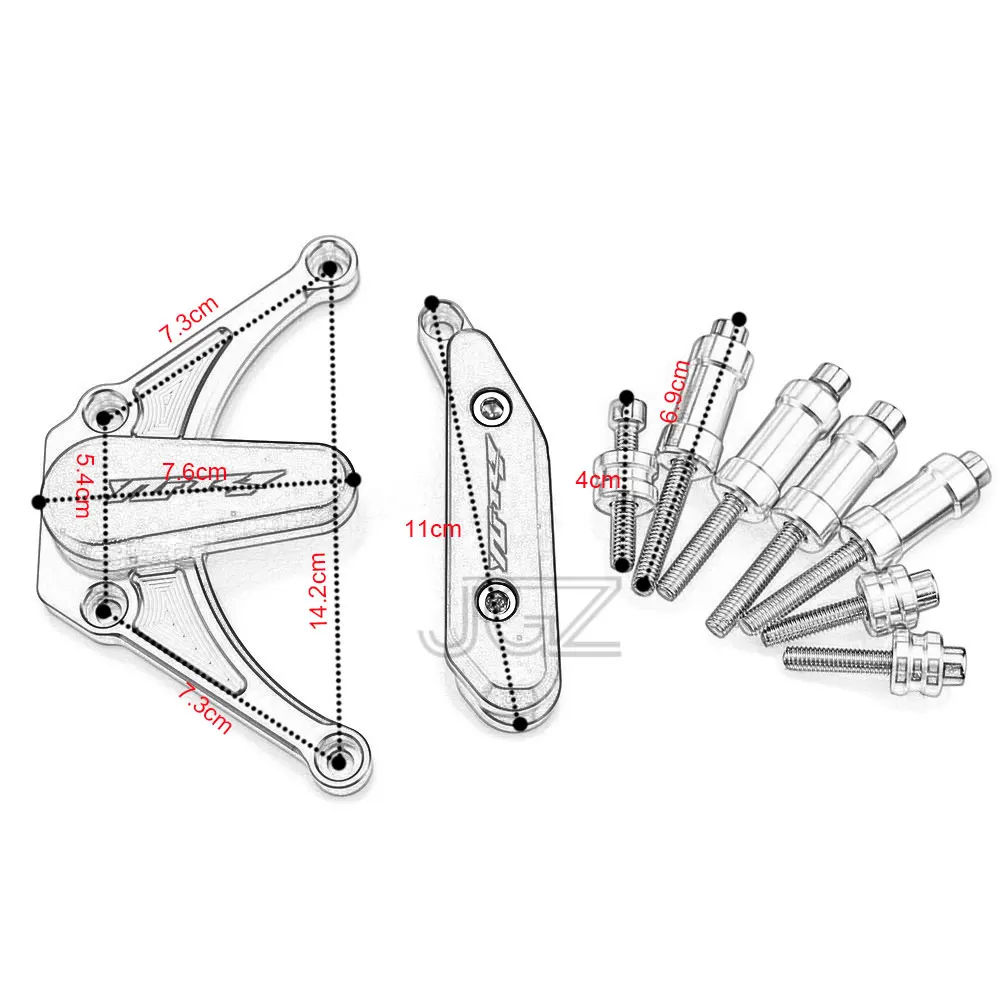 Для Yamaha YZF R1 2009 2010 2011 2012 2013 мотоциклетные ползунки двигателя защита от краш-колодки Защита от падения блок рамы