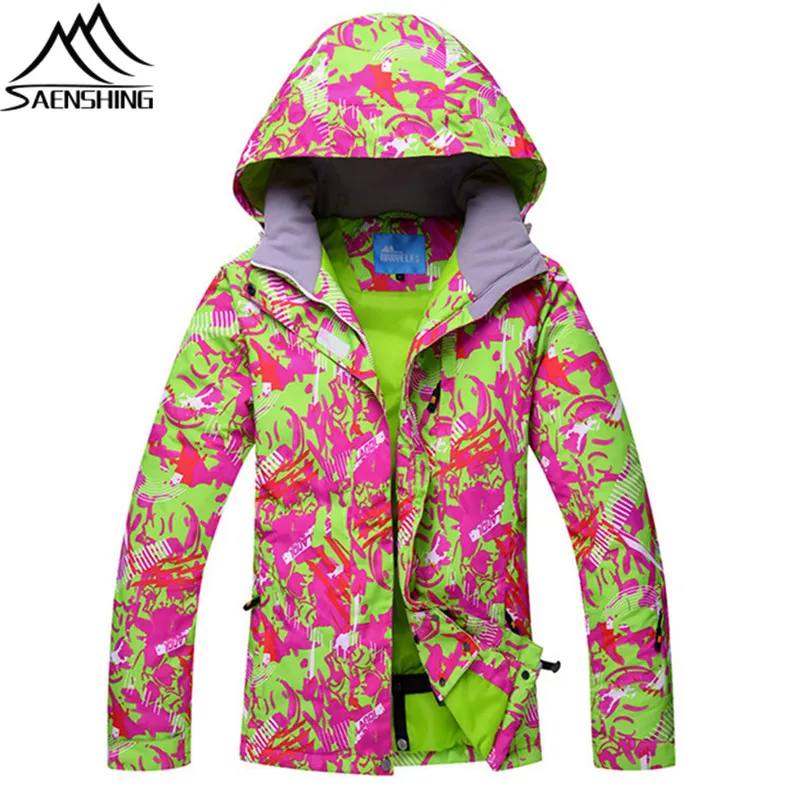 SAENSHING Cheap Ski Jacket Women Waterproof Snowboard Jackets Winter Ski Clothing Warm Outdoor