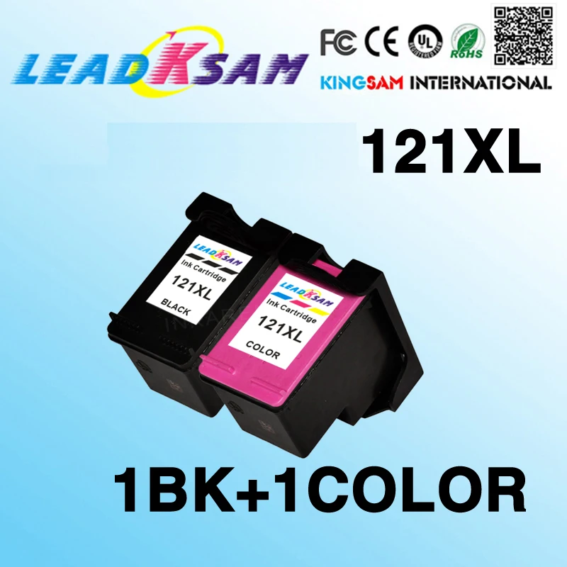 Leadksam 1set 121XL Ink Cartridge compatible For HP121 replace For HP 121 Deskjet F2423 high