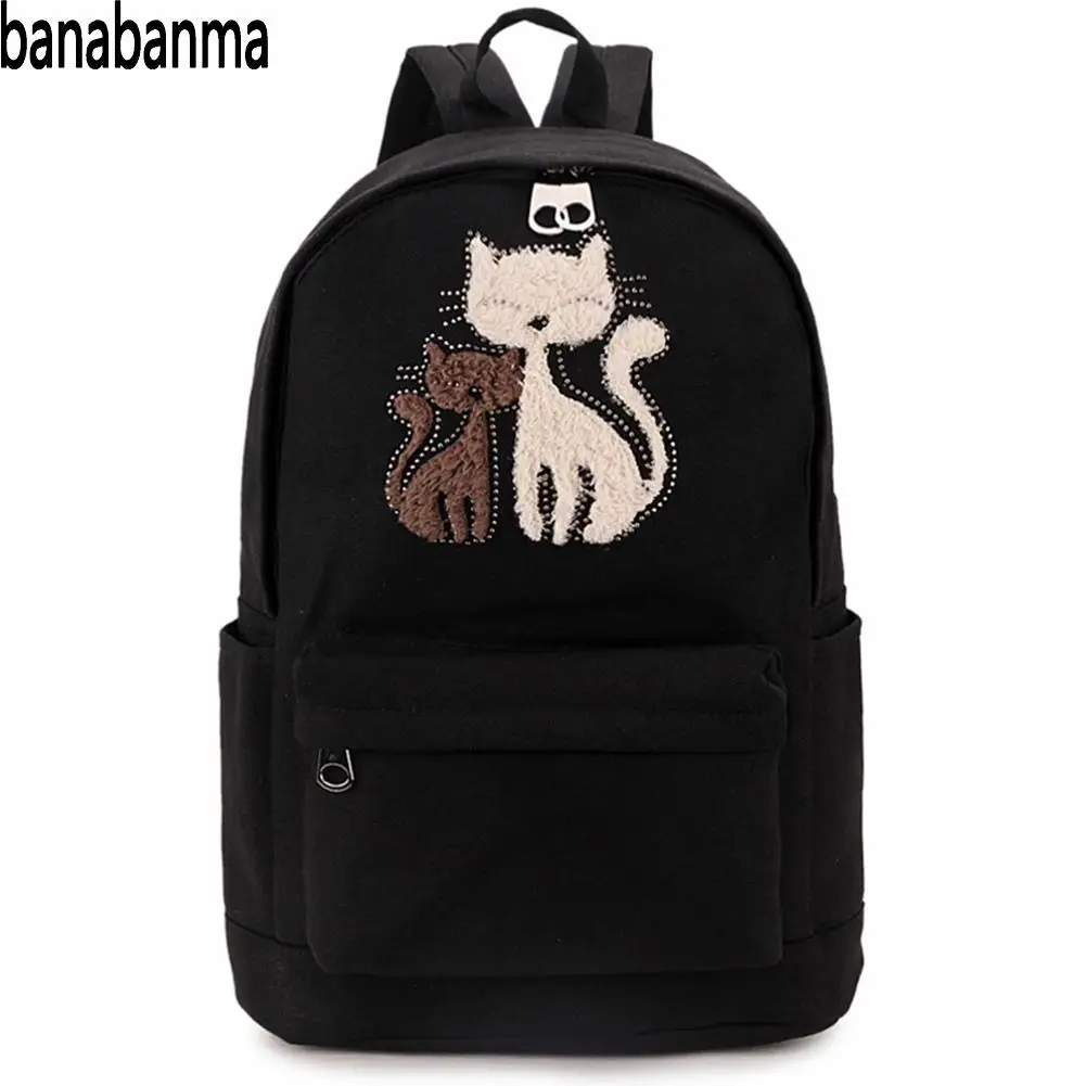 Aliexpress.com : Buy Banabanma Women Backpack Cute Cat ...