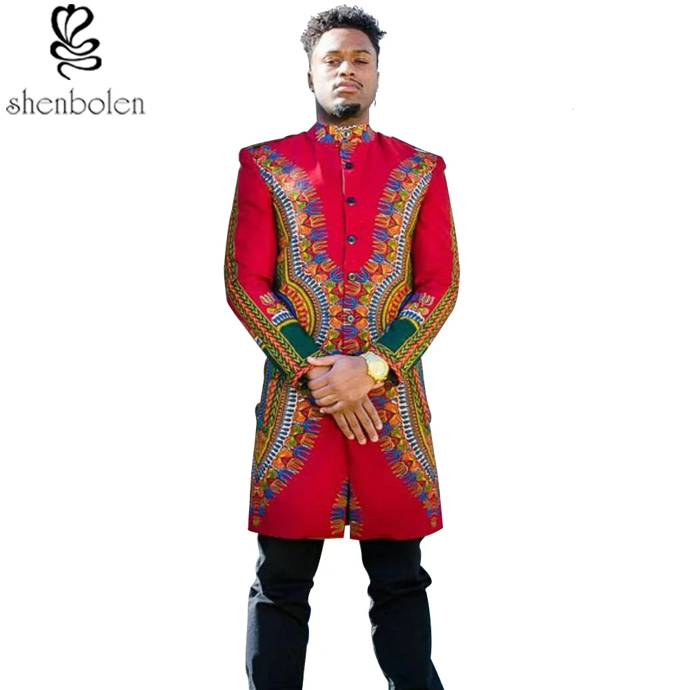 spring autumn summer 2017 African man coat dashiki wax