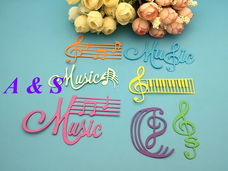 

Y45 METAL CUTTING DIES Music Note Scrapbook card invitation paper craft party decor embossing stencil cutter