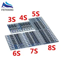 5S 21 в 4,2 в защита функции баланса 68ма 5S литий-ионная батарея Lipo литиевые батареи 18650 сбалансированные 3S 4S 5S 6S 7S 8S