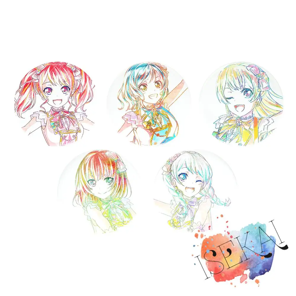 Взгляд! Аниме пастельные палитры игровой значок Aya Maruyama Hina Hikawa Maya Yamato Eve Chisato Shirasagi