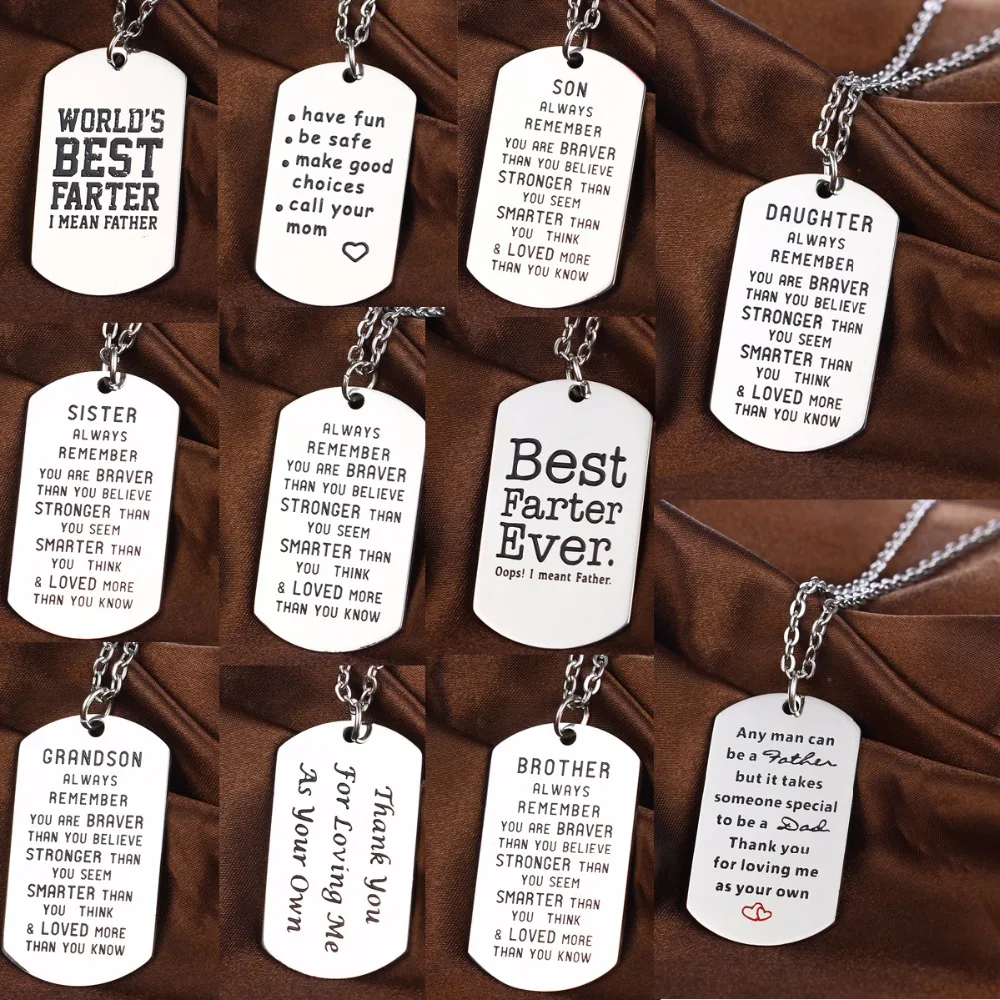 grandson dog tag necklace