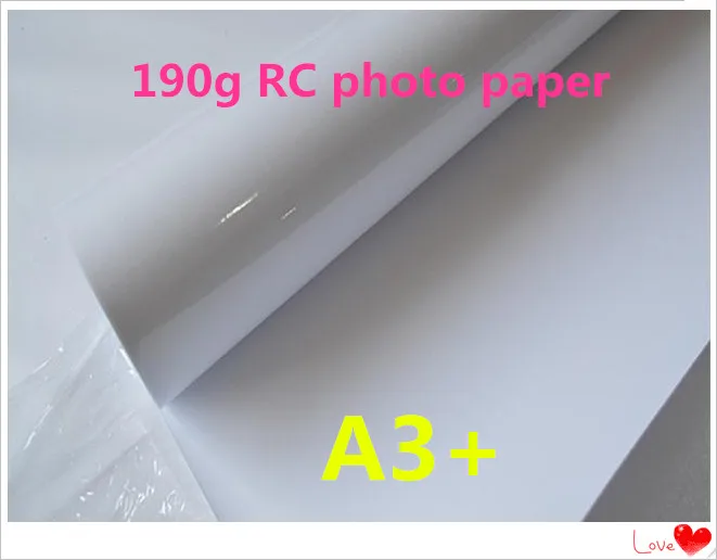 A3+ roll RC glossy surface photo paper roll for pigment printer 0.329m