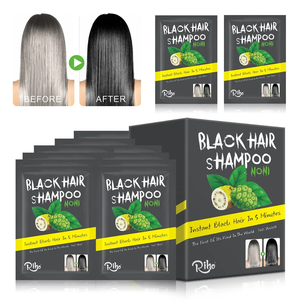 10 bags Permanent Black hair dye color hair Blackening ...