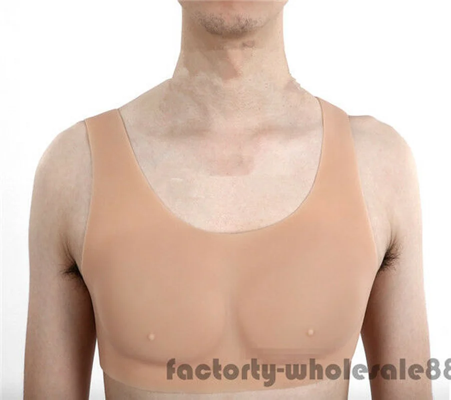 

Srong Man Liquid Artificial Men Fake Silicone Chest Muscle Belly Simulation Muscles Body Shaper Men Cosplay Dress Halloween
