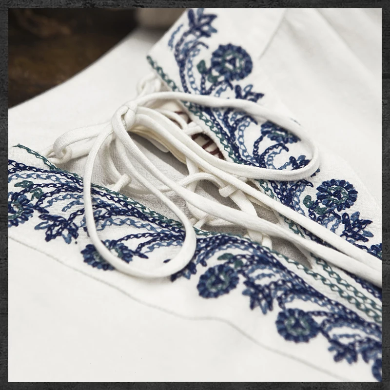 Blusa La Clásica Linterna 2017 Boho Mujeres Algodón Bordado De Casual Vendimia Bohemio Manga Camisas Camisa Nuevas Tops Blanco Estilo 7w1qH