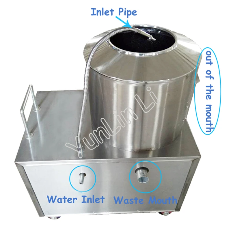

Potato Peeling Machine 150-220kg/h Commercial Peeler 220V/110V Potato Cleaning Machine YQ-350