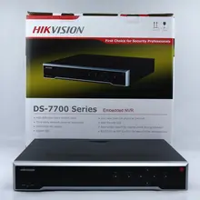HIKVISION Original Versão Internacional DS-7732NI-I4 H.265 12MP com 4 Interfaces SATA 32CH NVR Network Video Recorder