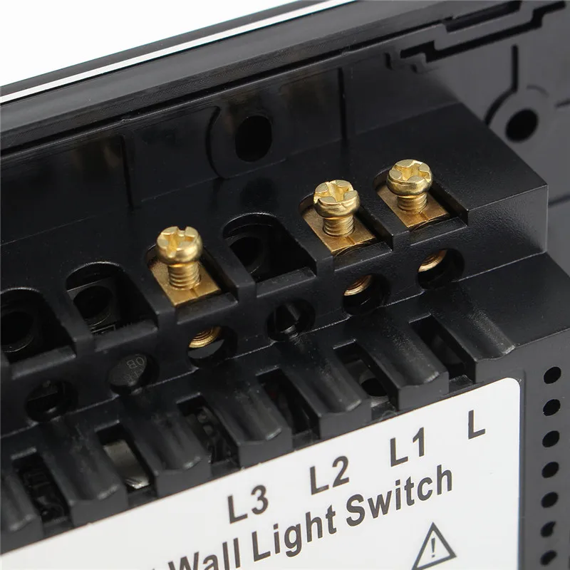 SWILET 120 Тип двухстороннее сенсорный переключатель 110 V-240 V с украшением в виде кристаллов Стекло Панель дистанционный сенсорный выключатель