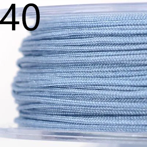 0,5 мм нейлоновый шнур нить китайский узел макраме шнур браслет плетеный шнур DIY кисточки вышивка бисером 45 м/рулон