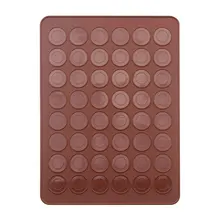 Печь для макаронов лайнер подставка для макарони прочный 48 силиконовая форма с отверстиями формы для выпечки Кухня Семья