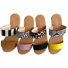 Sandalias planas de cuña de plataforma para mujer, moda de vacaciones, informales, monocromáticas, Vintage, romanas, tallas grandes, zapatos #611