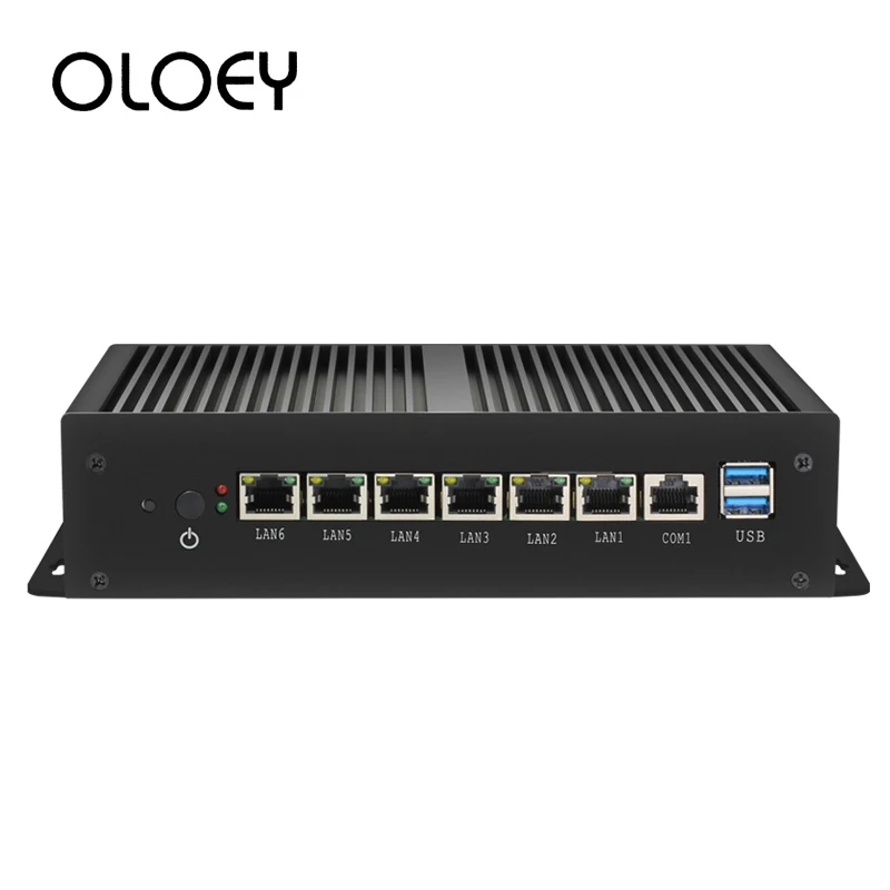 

Firewall Router Mini PC Intel Celeron 1007U 1037U 4GB DDR3L RAM 60GB SSD 6*1000Mbps LAN RJ45 Pfsense Gateway Appliance