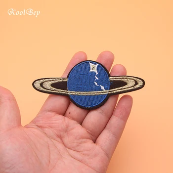 

200pcs/lot Universe Space Planet Iron On Embroidery Patch For Clothing Motif Applique Sticker DIY Garment Kids SC3377