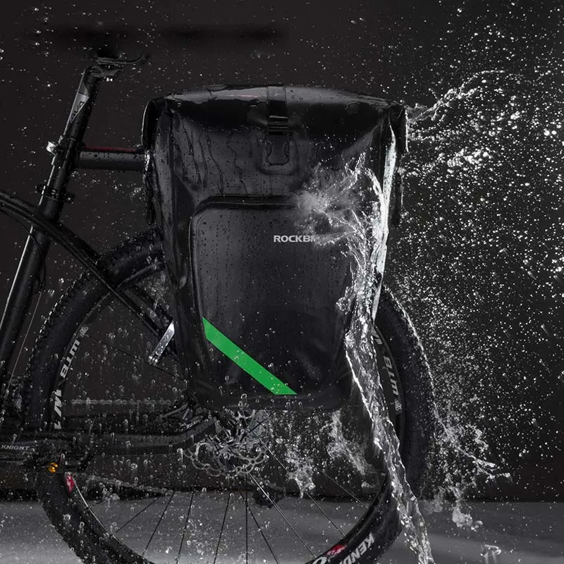 

Rockbros 2017 Bike Bag 27L MTB Road Bicycle Bag 840D Nylon Waterproof Cycling Rack Bag Pannier Rear Seat Trunk Bag Accessories