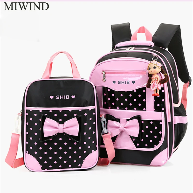 

Free Shipping MIWIND Fashion Girls Book Bag Breathable Backpacks Children School Bags Leisure Travel Shoulder Backpack WU13