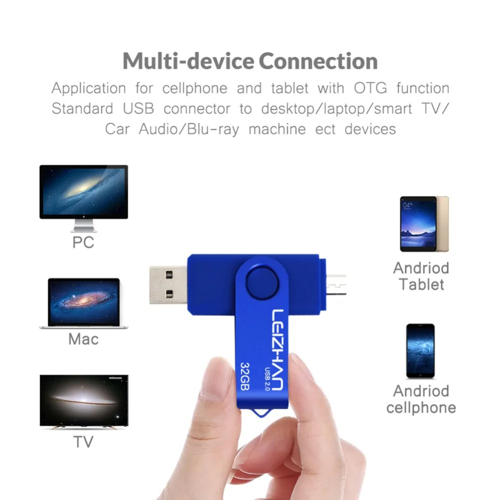 LEIZHAN 128 ГБ Micro USB флеш-накопитель 64 ГБ 32 ГБ 16 ГБ 8 ГБ 4 ГБ Android флеш-накопитель фото-карта USB 2,0 карта памяти OTG Мобильный накопитель