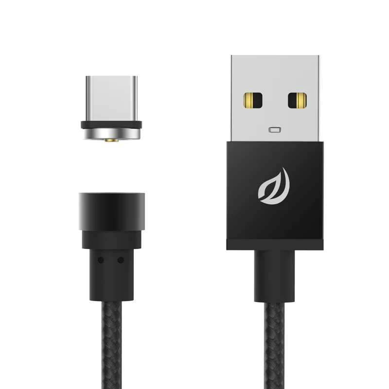 WSKEN Тип C USB Круглый Магнитный зарядный кабель для iPhone 6 7Plus samsung Xiaomi Micro и type-C USB C порты смартфонов устройства