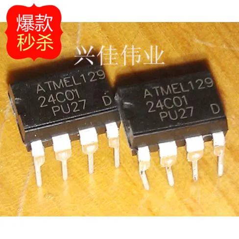 Сны-ic 100 шт./лот 24C01AN 24C01BN AT24C01 24C01 DIP-8 |