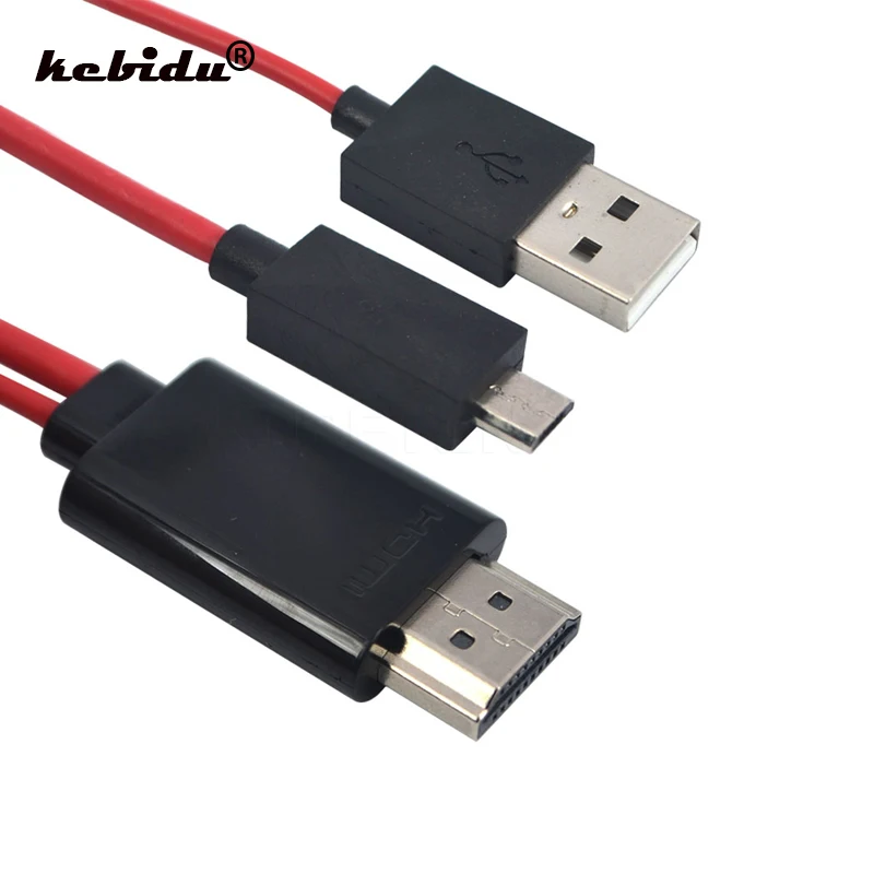Kebidu Micro USB к HDMI 1080P Full HD TV выход аудио адаптер кабель для Samsung Galaxy S2 I9100 S I900 оптовая