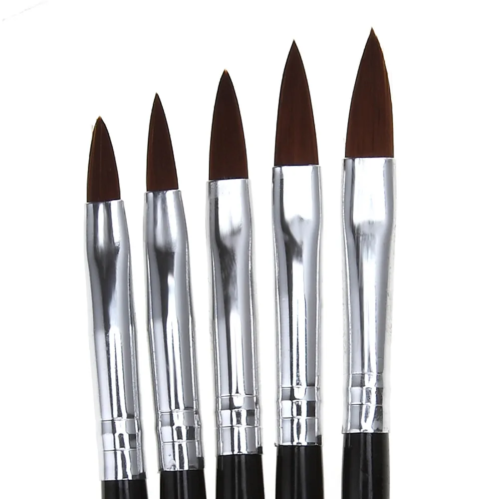5pcs/set Nail Art tool UV Gel Acrylic Brush Set Builder Painting Pen Design nail brushes drawing brush 30p1224 | Красота и здоровье