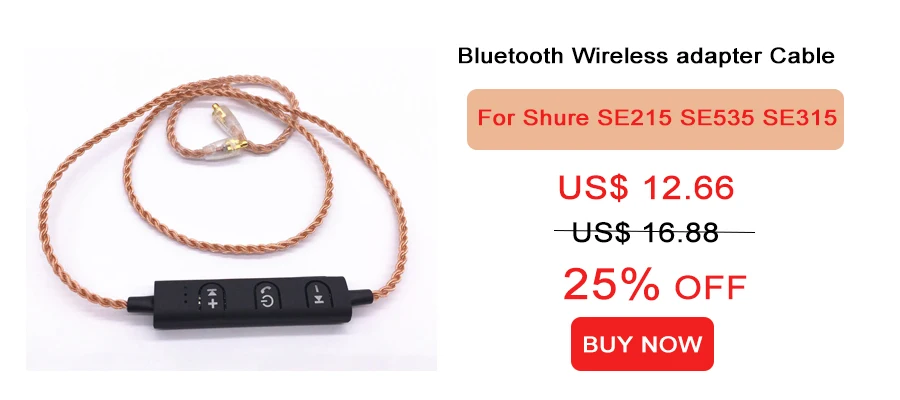 Hifi MMCX кабель беспроводной Bluetooth адаптер спортивные наушники кабели для Shure SE215 SE535 SE846 UE900 DIY провод для наушников