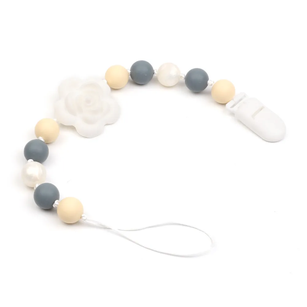 TYRY.HU Paicifier Chain Holder For Nipples baby chew toys Silicone teething pacifier clips Personalized Silicone Chain