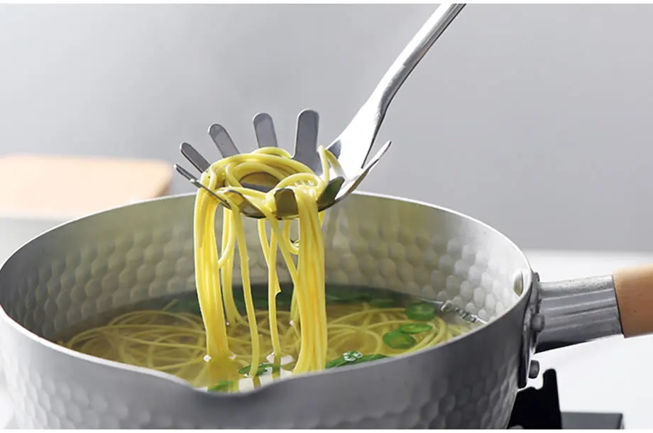 Upspirit лопатка для макарон из нержавеющей стали, спагетти, раздаточная вилка в форме ложки, держатель для лапши, инструменты для приготовления пищи, кухонные гаджеты