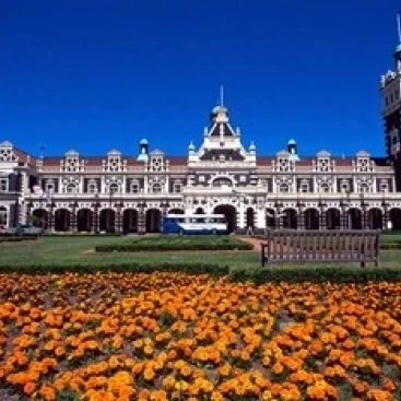 Historic Railway Station  Dunedin  New Zealand Poster Print by David Wall (18 x 12)