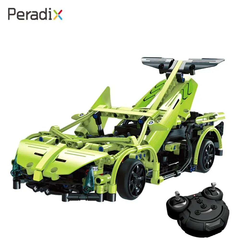 

Building Blocks Supercar Blocks RC Car Assembled Supercar 2.4GHz Boy Fun DIY 453pcs Assembled Vehicles Supercar