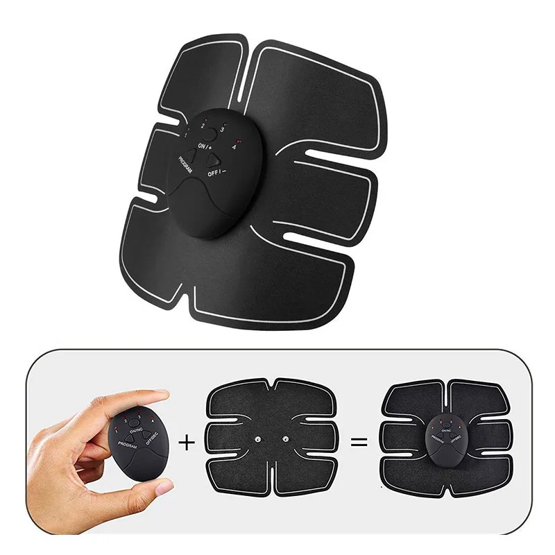 

Muscle Stimulator EMS Trainer Wireless Abdominal Muscle Exerciser Training Device Body Slimming Fitness Unisex Beauty Massager