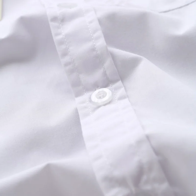 lace cotton solid White baby kids boys Blouse white shirts with long sleeves for children boys christmas gift