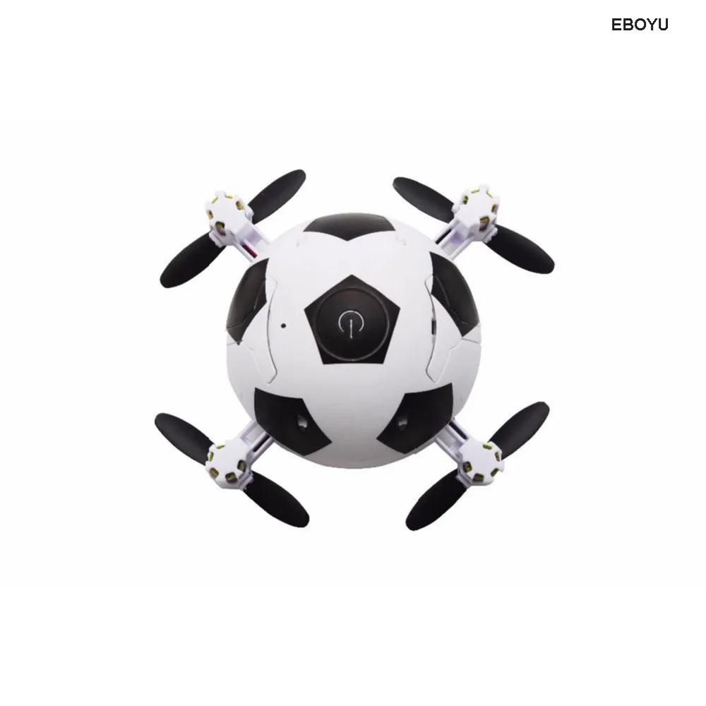Квадрокоптер EBOYU BY 2 4 Ghz 4CH Mini Складной в форме футбола RC с удерживанием высоты один
