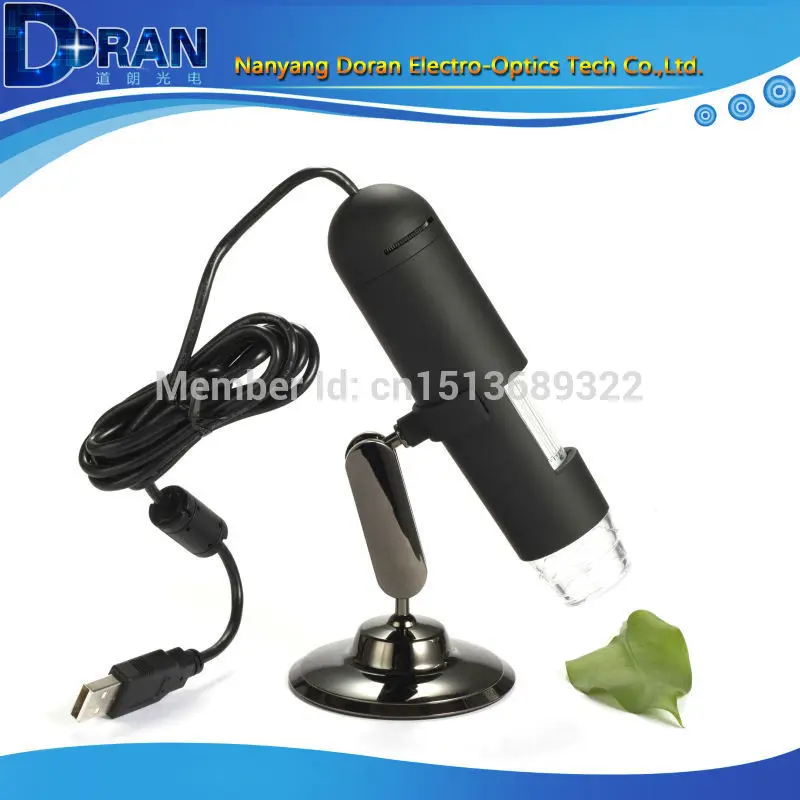 

Free Shipping Multi OSD Language 1.3 Maga Pixels  20x-200x 8 LED USB High Resolution Electron Microcope