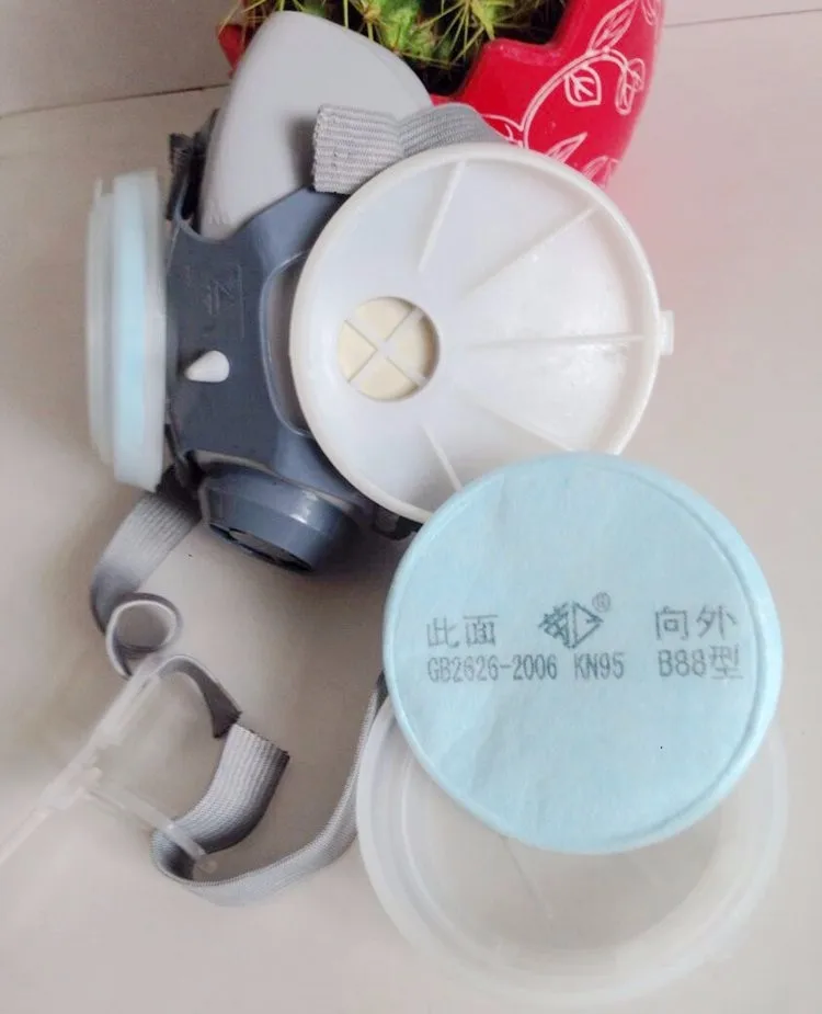 1 комплект респиратор PM2.5 угольной шахты фильтр для защиты от пыли анти-туман и дымка Self-вдыхания воздуха-респиратор