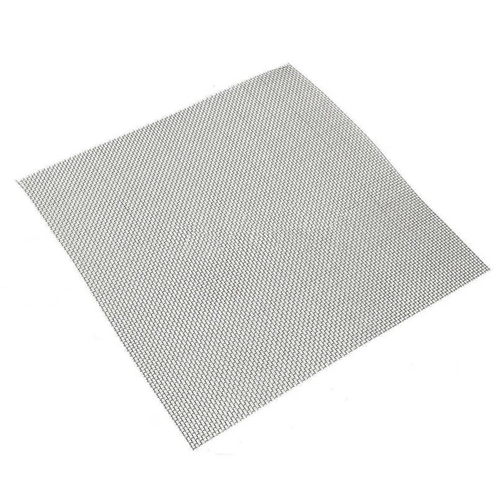 

1pc Stainless Steel 10 Mesh Filtration Water Resistant Woven Wire Cloth Screen Filter 30*30cm For Filtering Oil Water
