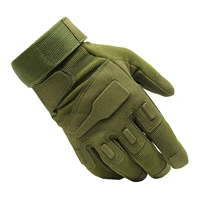full Army green Военные тактические перчатки для мужчин, военные перчатки с полупальцами, противоскользящие спортивные перчатки для улицы, многофункциональные перчатки для пеших прогулок - Цвет: full Army green