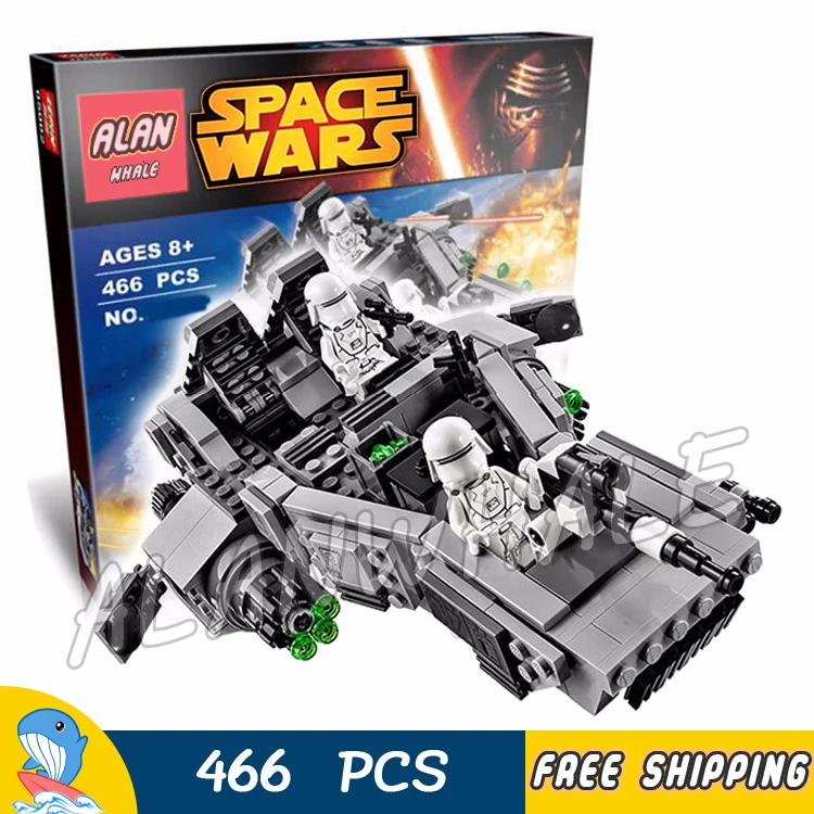 

466pcs New Space Wars First Order Snow Speeder 10576 DIY 3D Figure Building Blocks Children Toys Compatible With LegoING